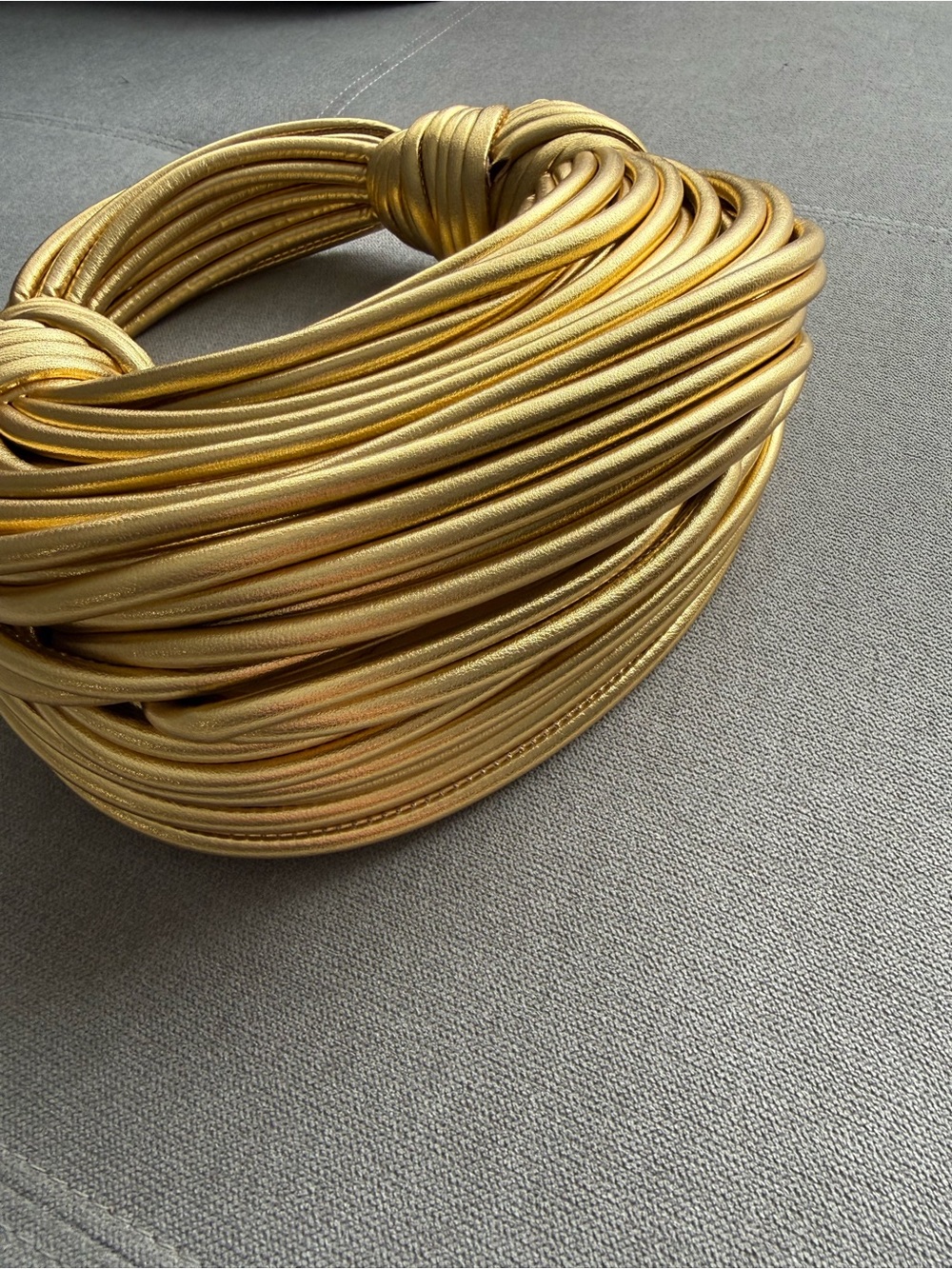 Gold metalic clutch bag - Picture 4 of 5